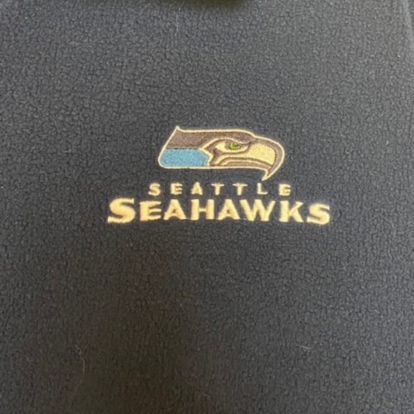 NFL Seattle Seahawks Blu Flannel Zip Up Jacket XXL - Picture 3 of 6